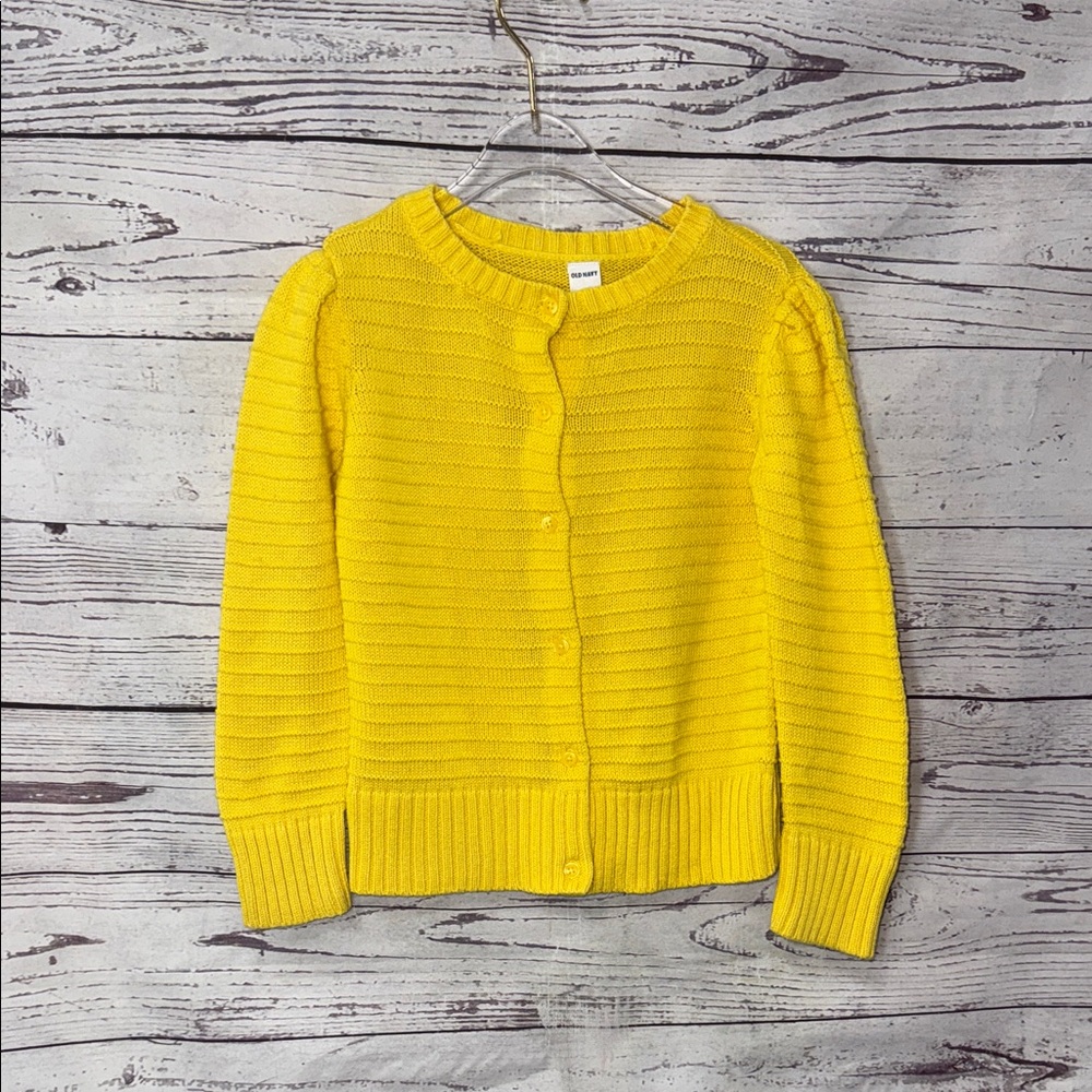 Old Navy Bright Yellow Girl’s Cardigan Size 5t